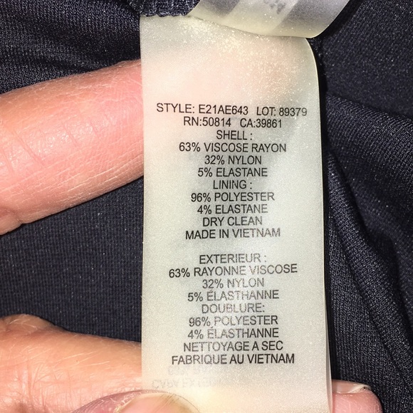 ELIE TAHARI BLACK PENCIL SHEATH DRESS EUC - Picture 8 of 8